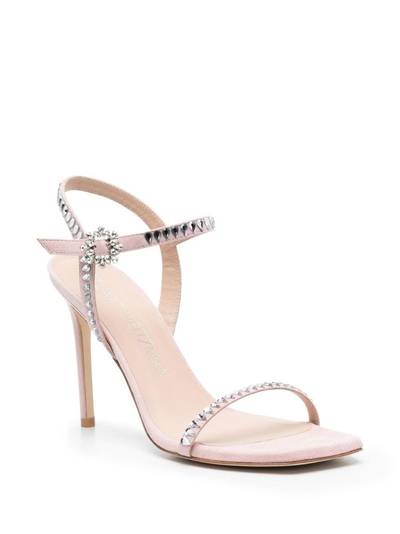 Stuart Weitzman 105mm crystal-embellished sandals outlook