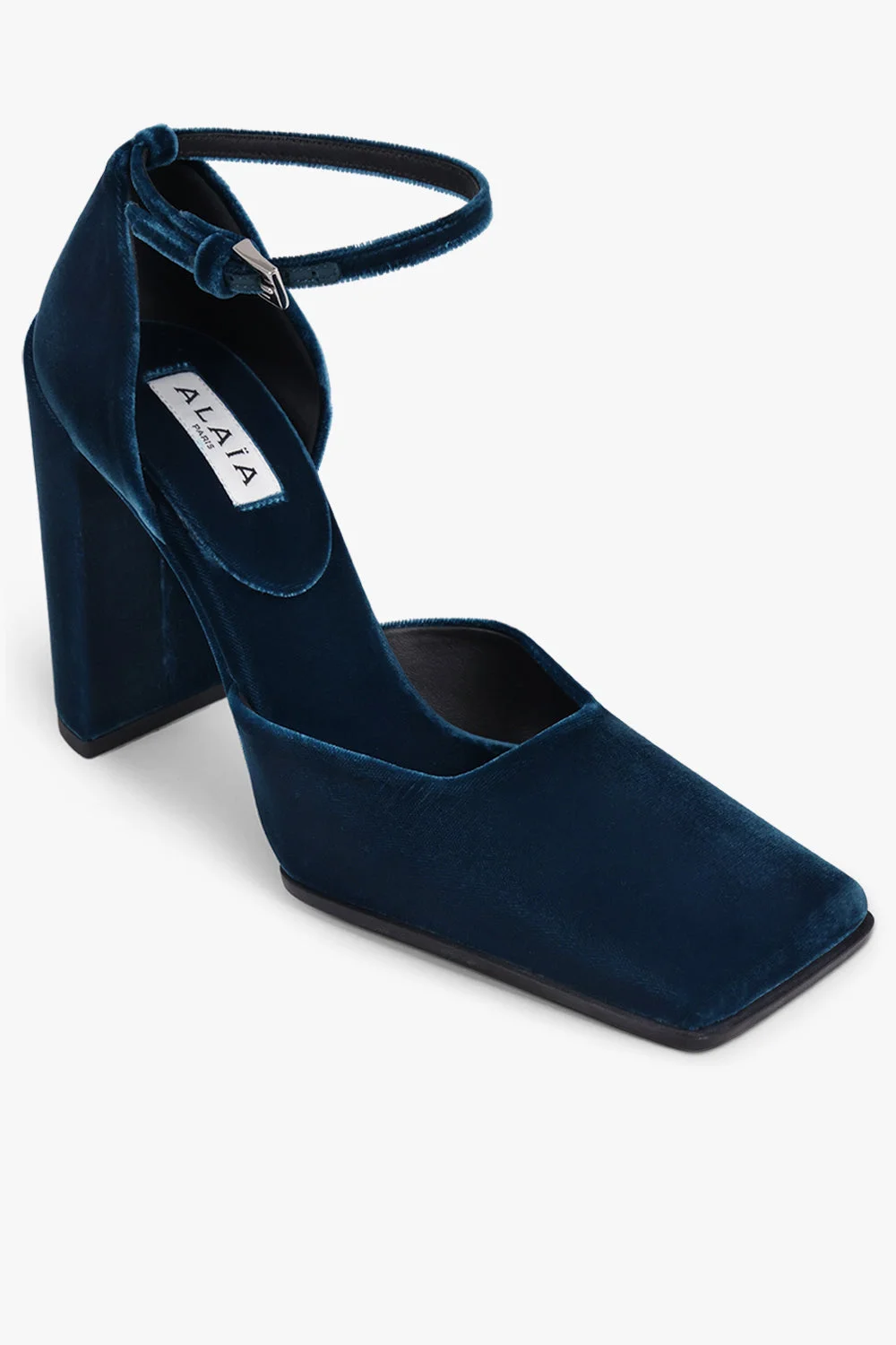 D'ORSAY VELVET 90MM HEEL | MUTED GREEN - 1