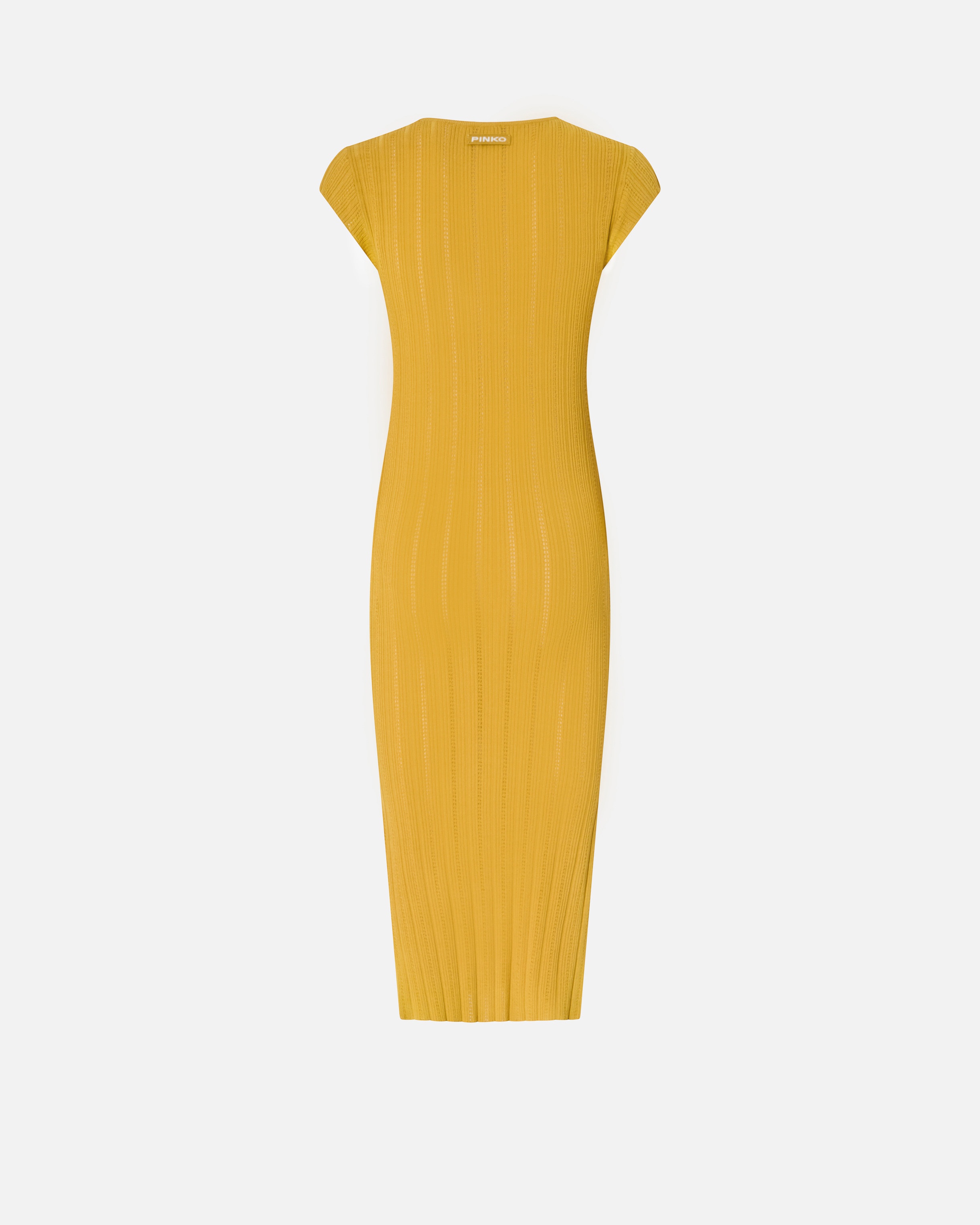 KNIT MIDI DRESS WITH OPENWORK - 6