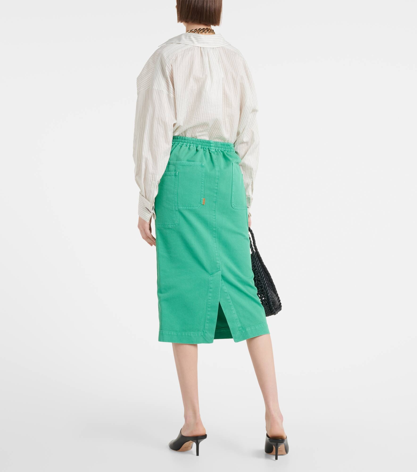 Werther cotton drill midi skirt - 3
