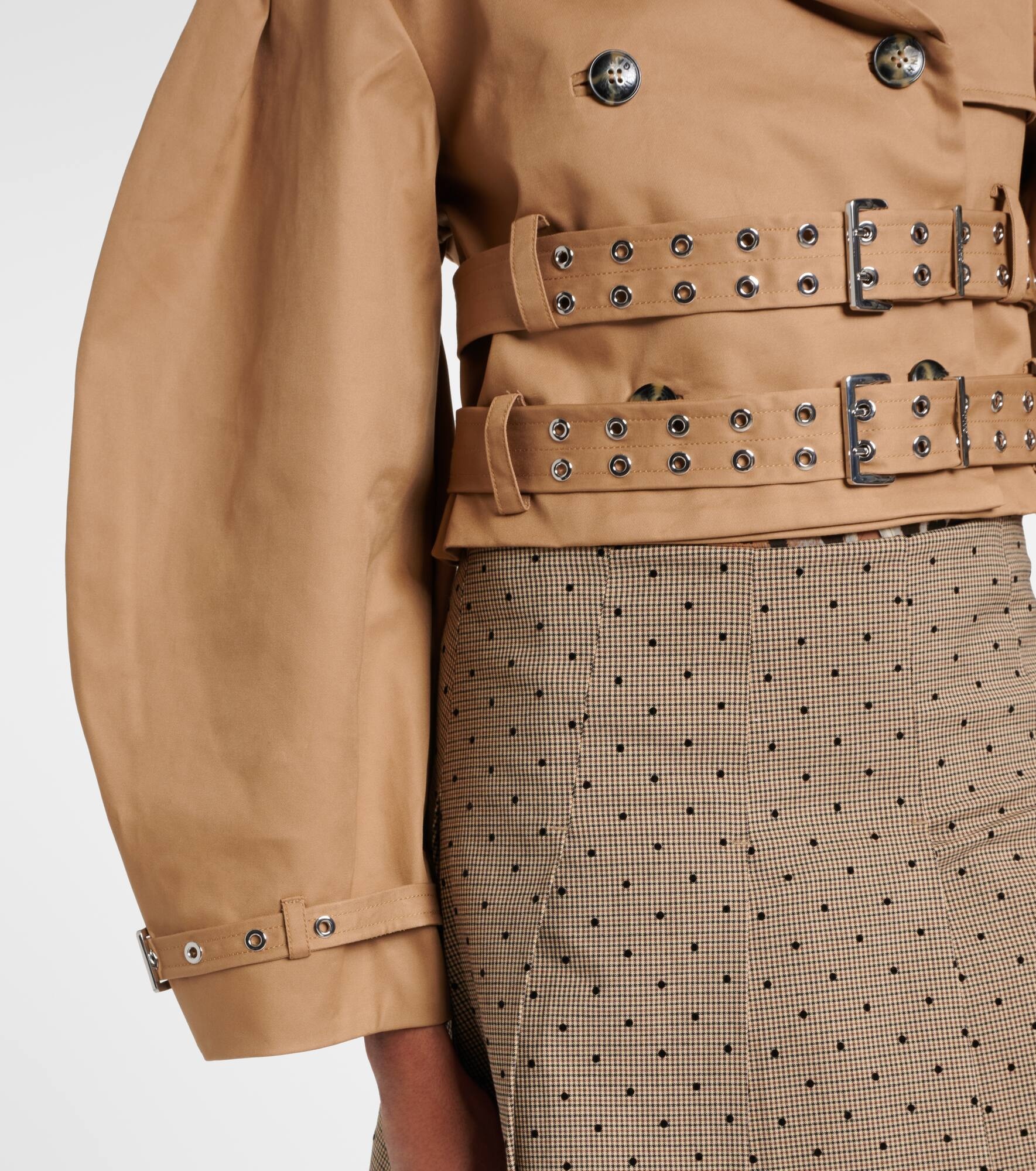 Double-breasted cotton jacket - 5