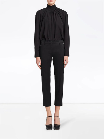 Prada cropped tailored trousers outlook