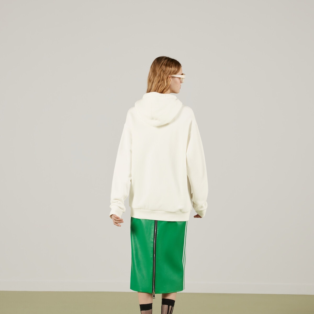 adidas x Gucci jersey hooded sweatshirt - 6