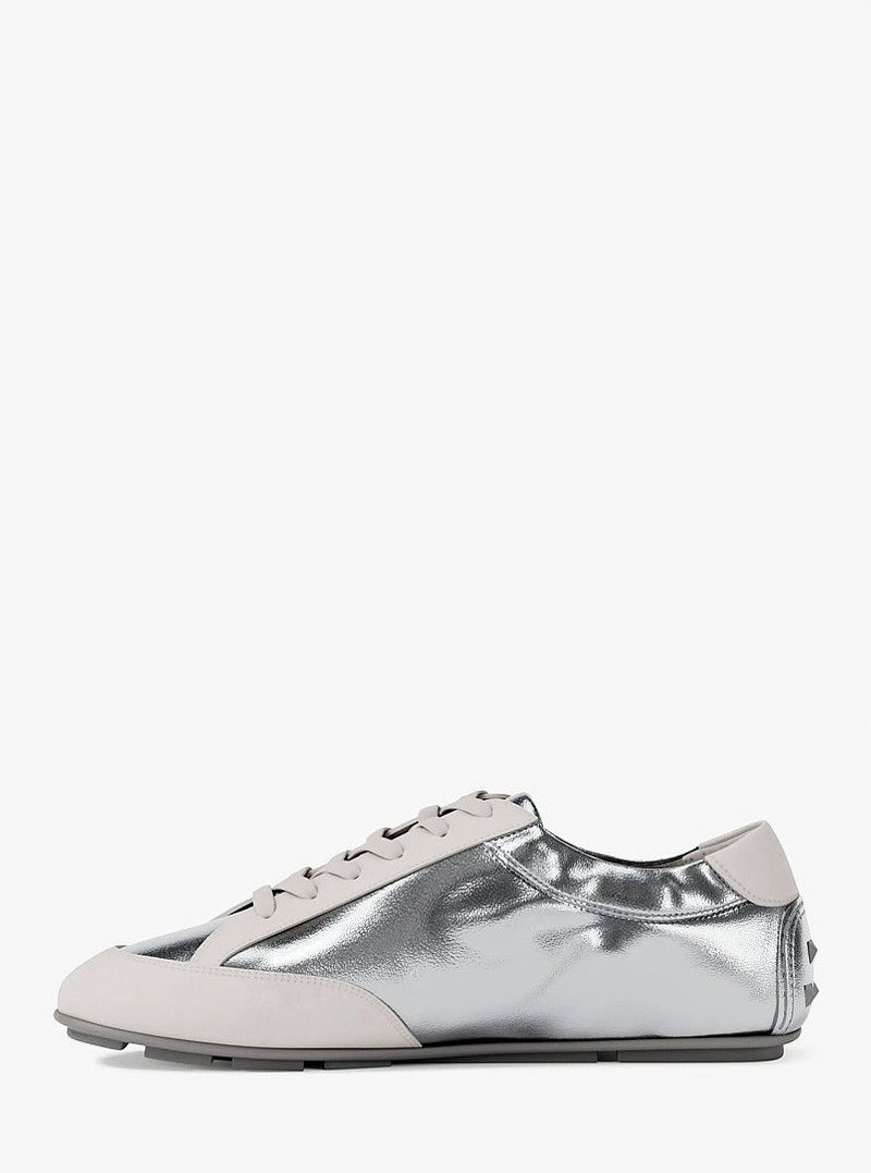 Susie Metallic Leather Trainer 3