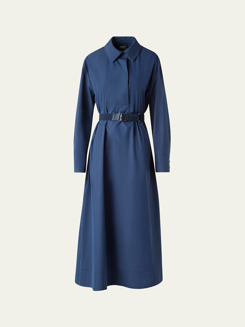 A-Line Poplin Midi Dress 1