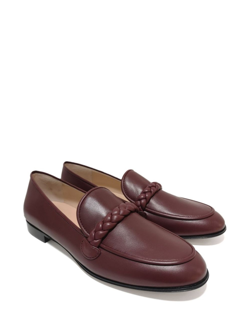 Gianvito Rossi leather loafers outlook