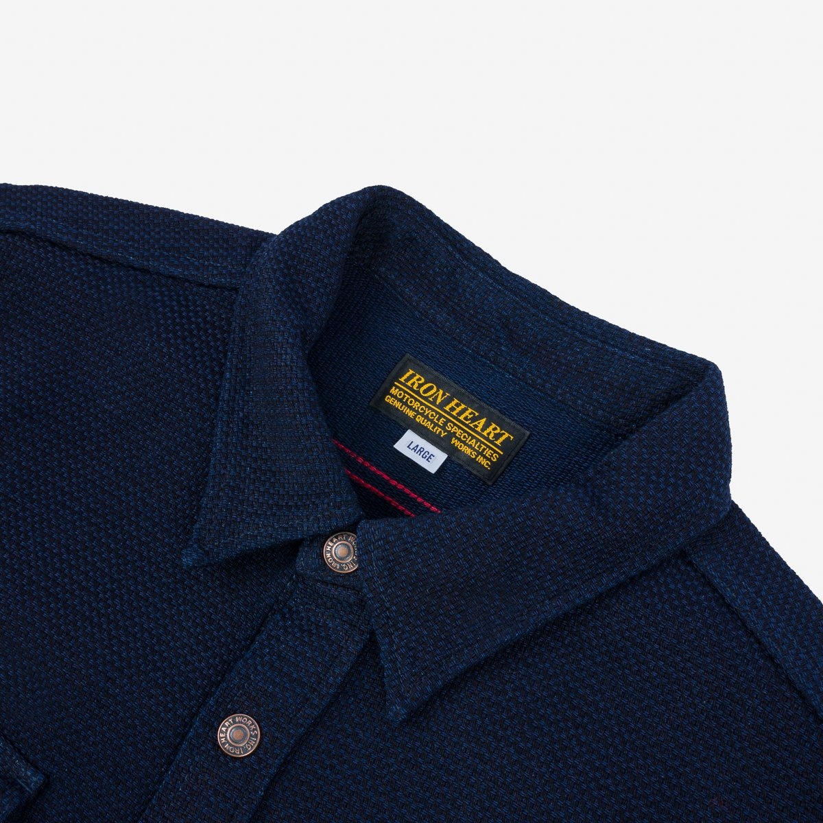 IHSH-389-IND 12oz Dobby Cloth CPO Shirt - Indigo - 6