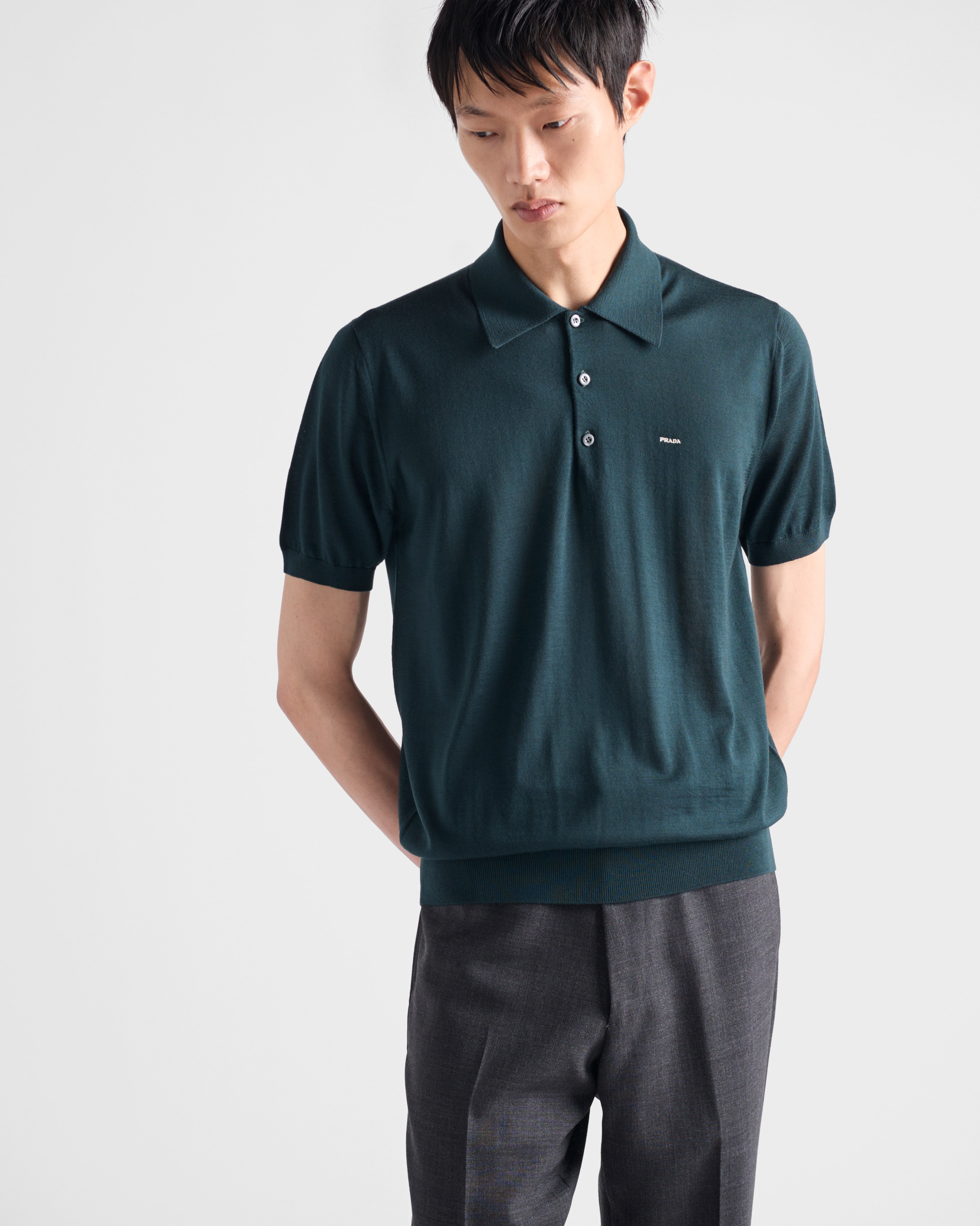 Superfine wool polo shirt - 3