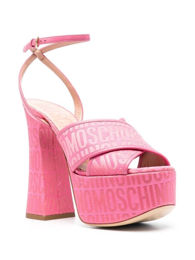 145mm logo-print platform sandals - 2