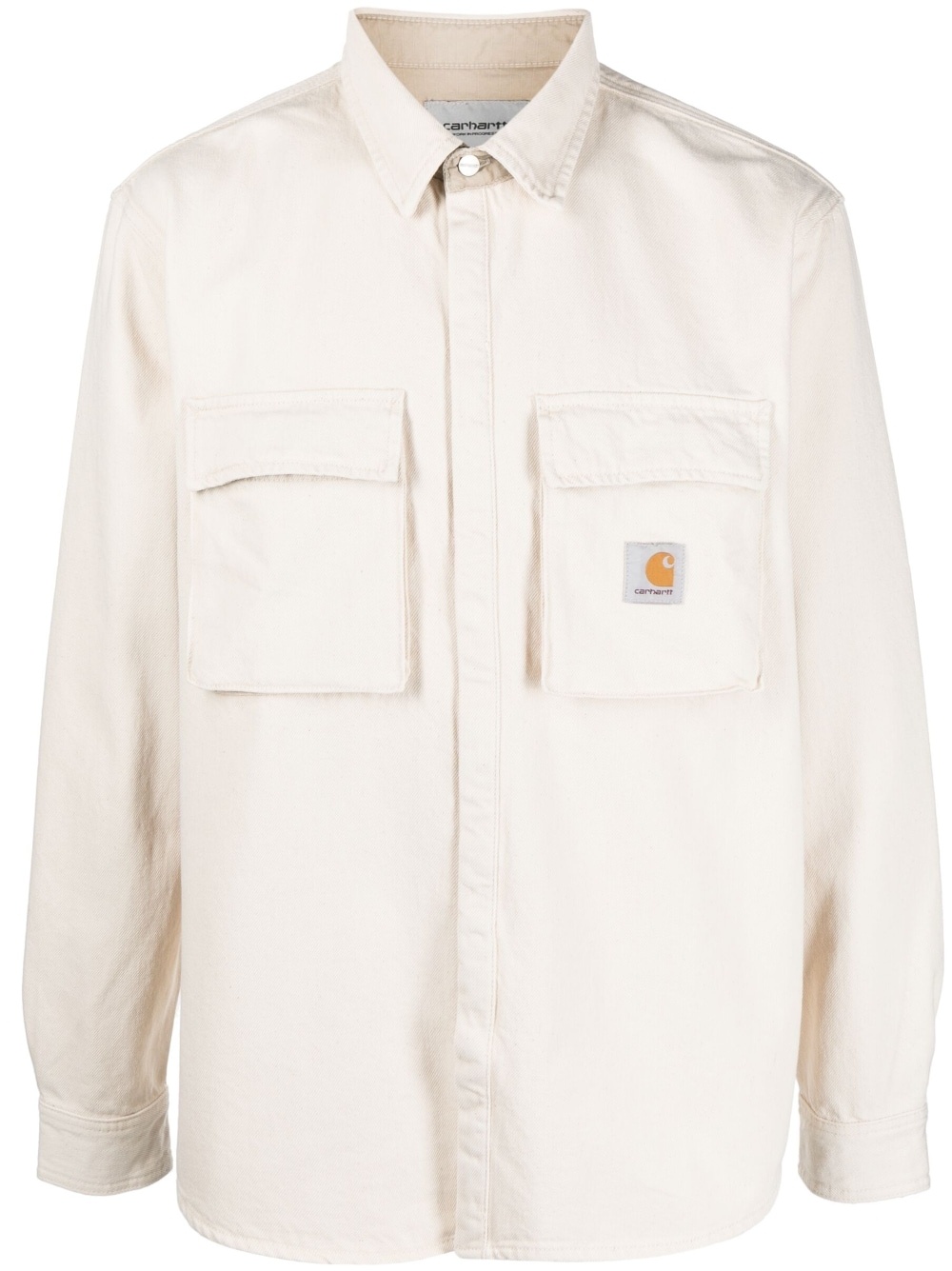 logo-patch shirt - 1