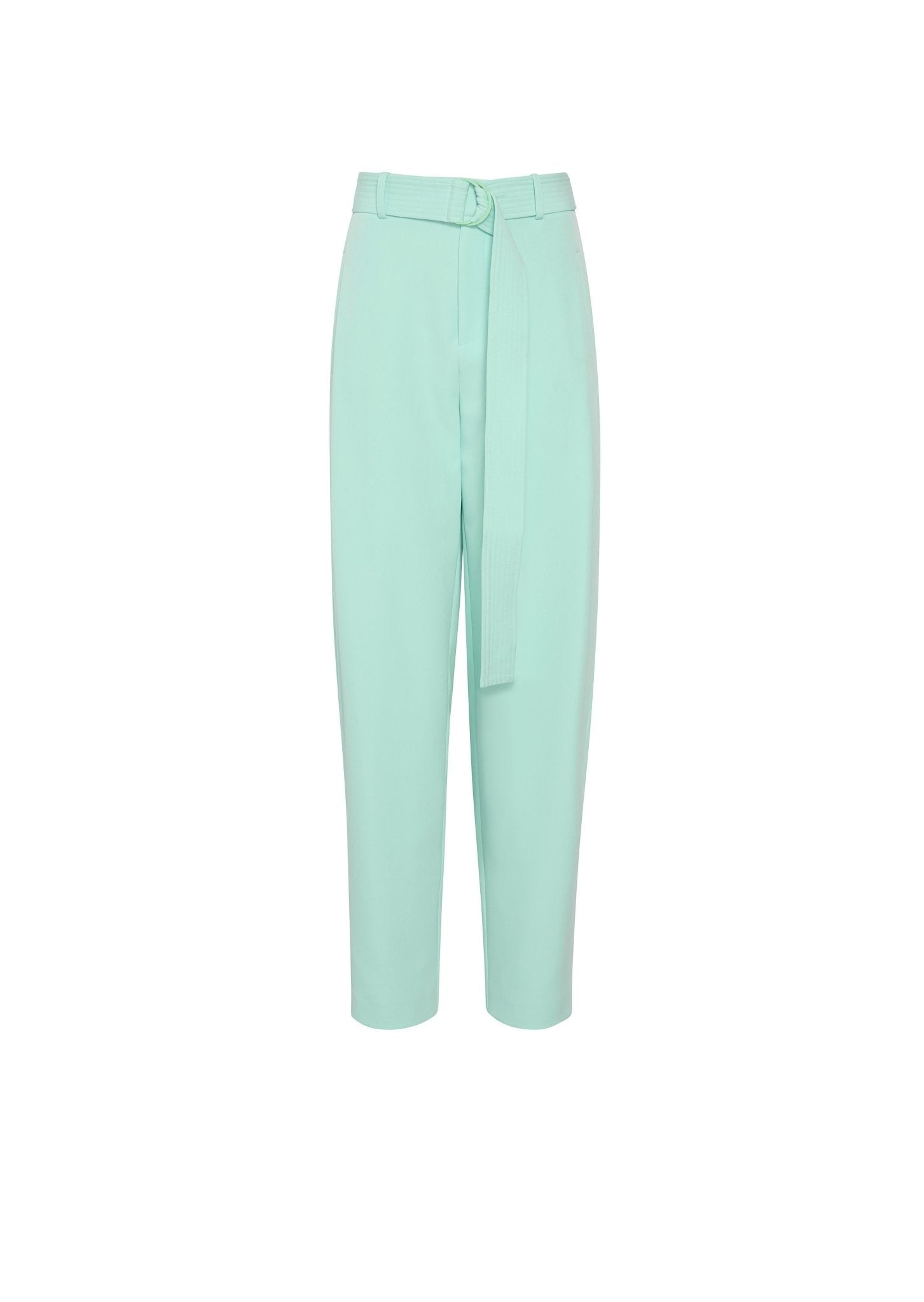 Matte Crepe Belted Trouser - 1
