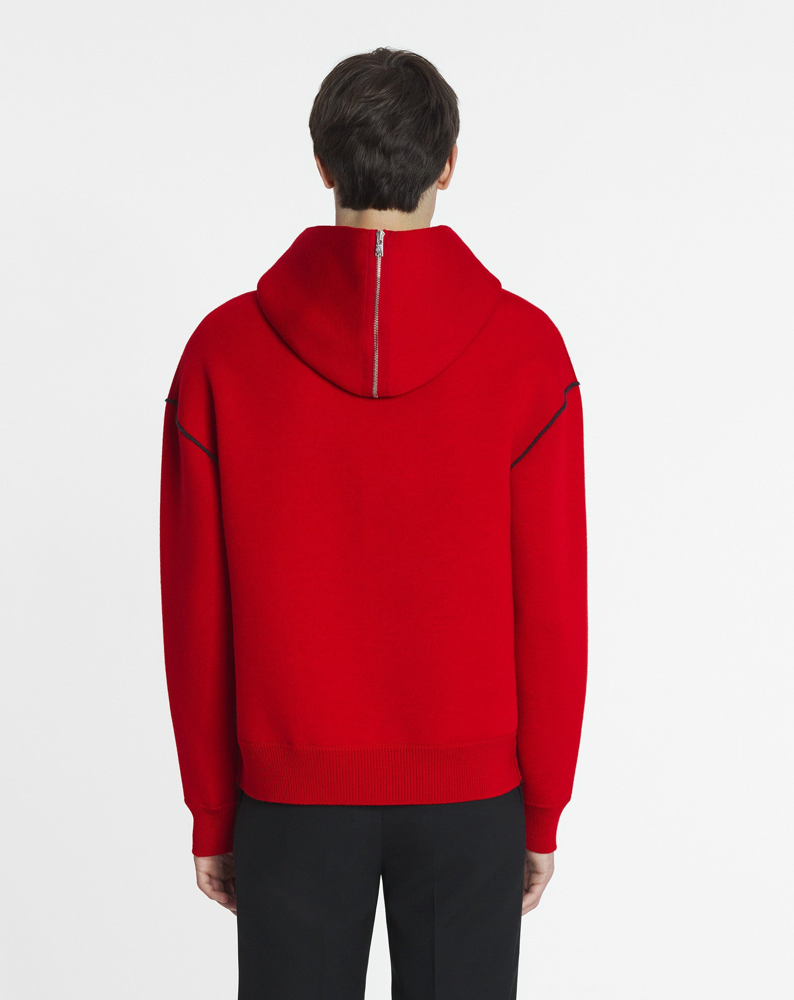 BAGGY WOOL HOODIE - 4