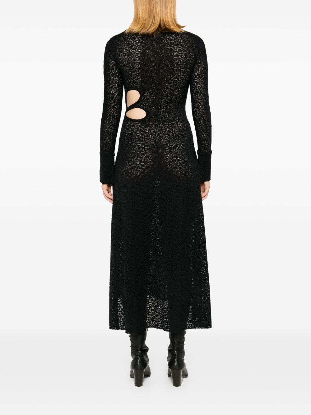 floral-embroidery dress - 4