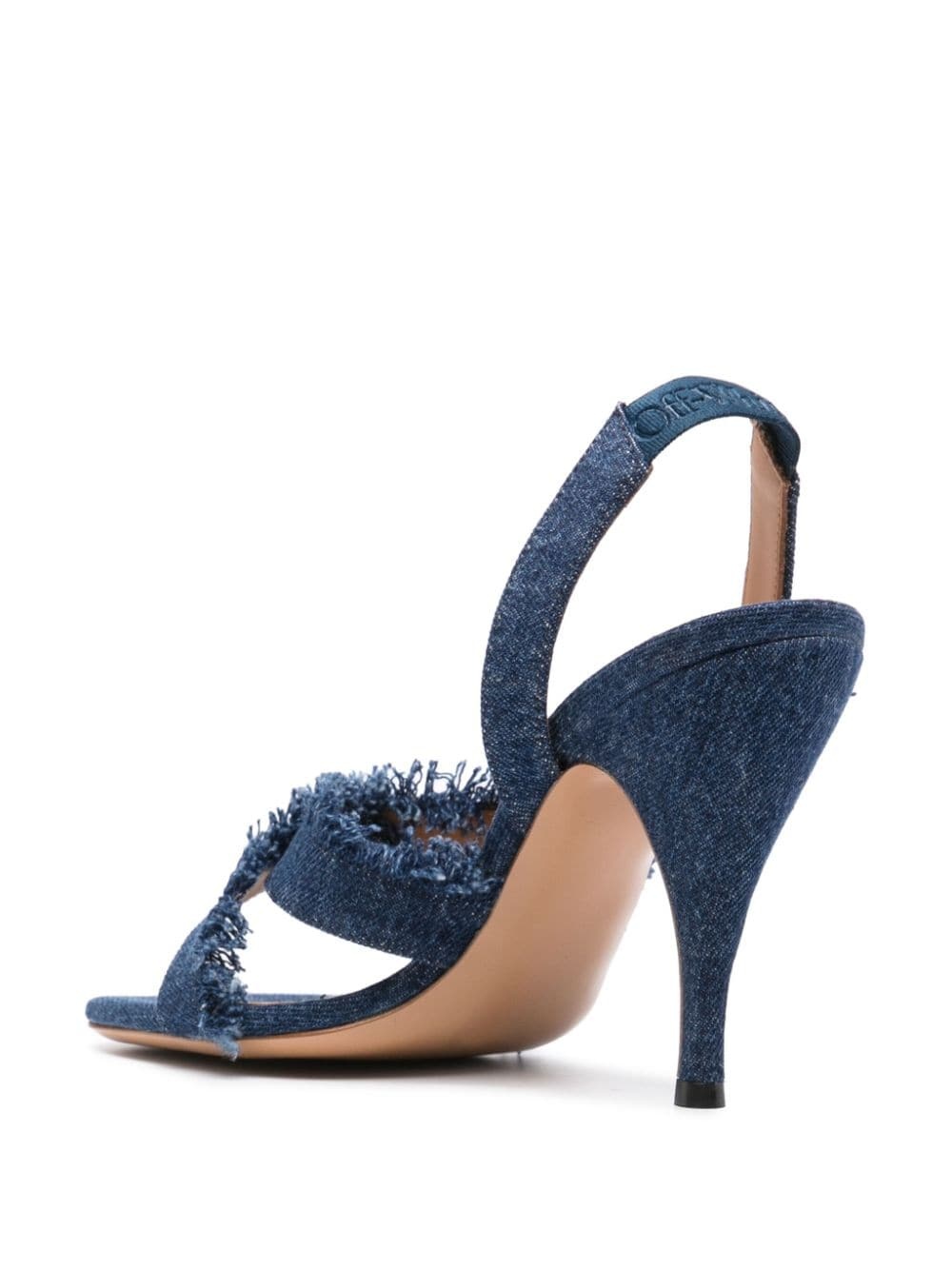 110mm denim sandals - 3