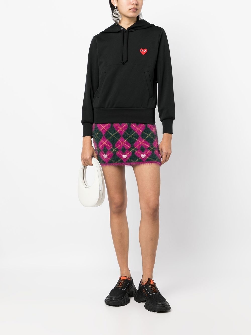 heart-patch hoodie - 4