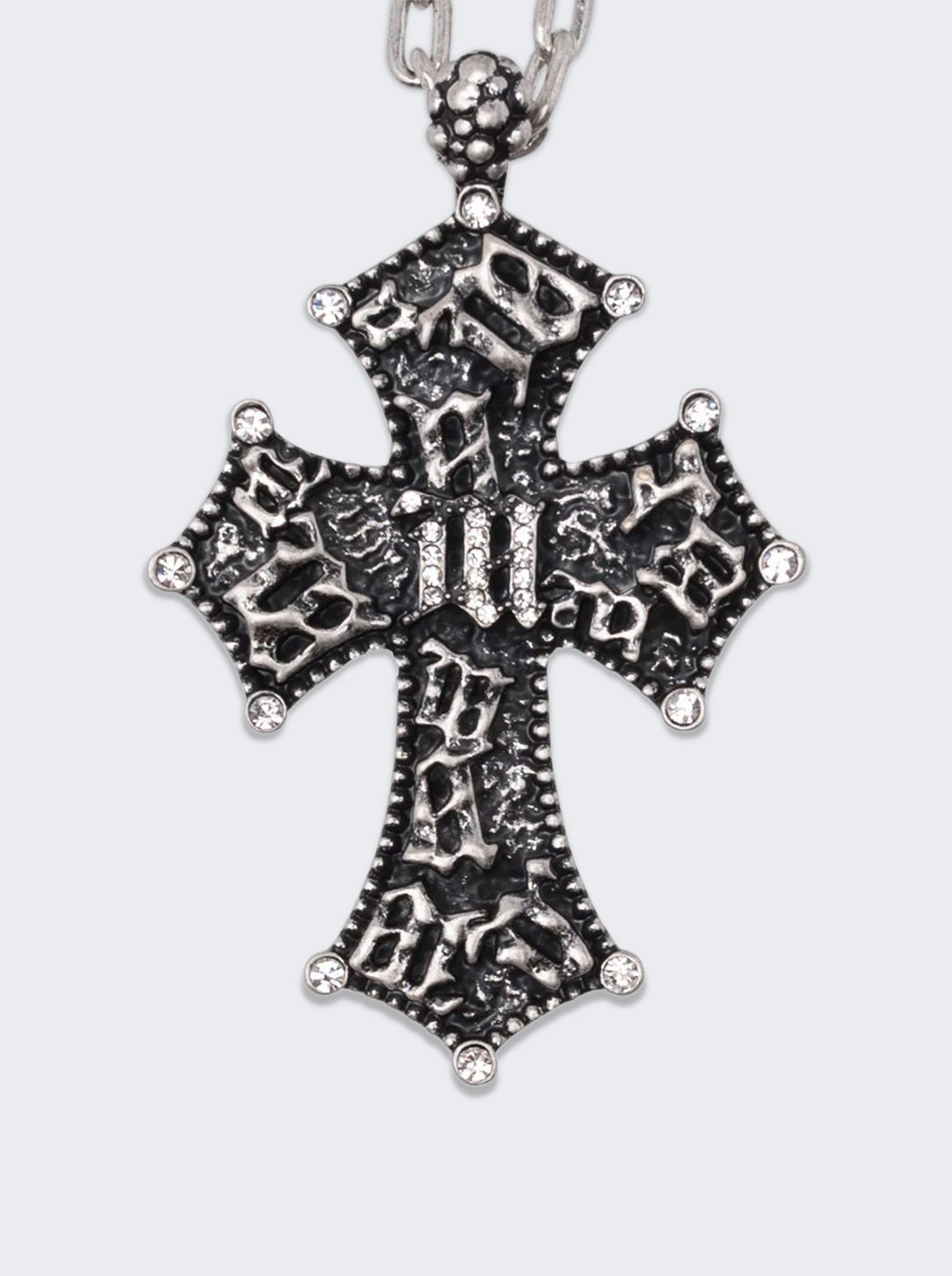 Preacher Vintage Chain Necklace Pewter - 2