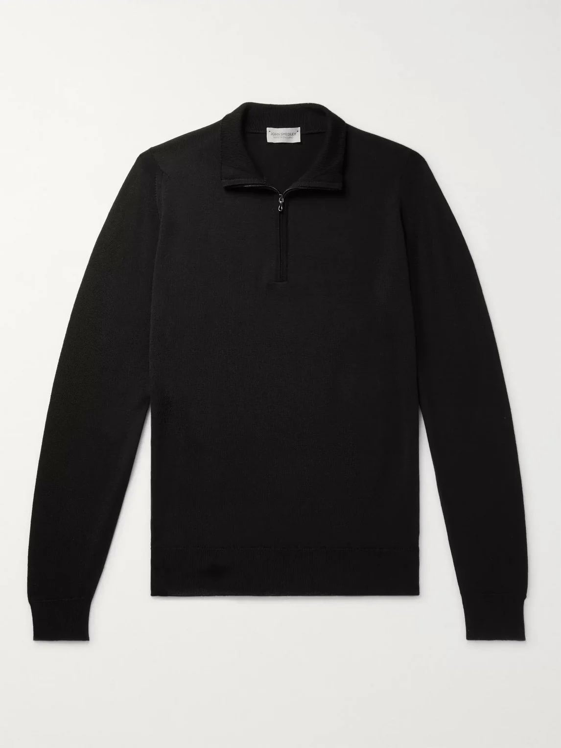 Tapton Slim-Fit Merino Wool Half-Zip Sweater - 1