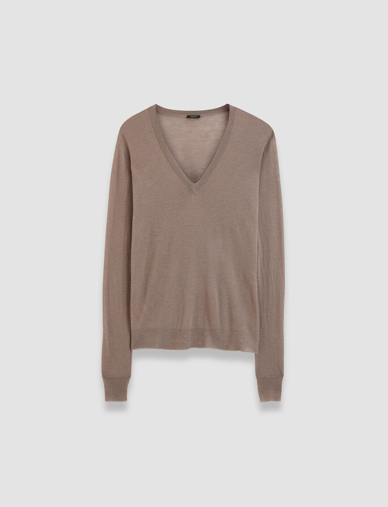 Cashair V Neck Jumper 1