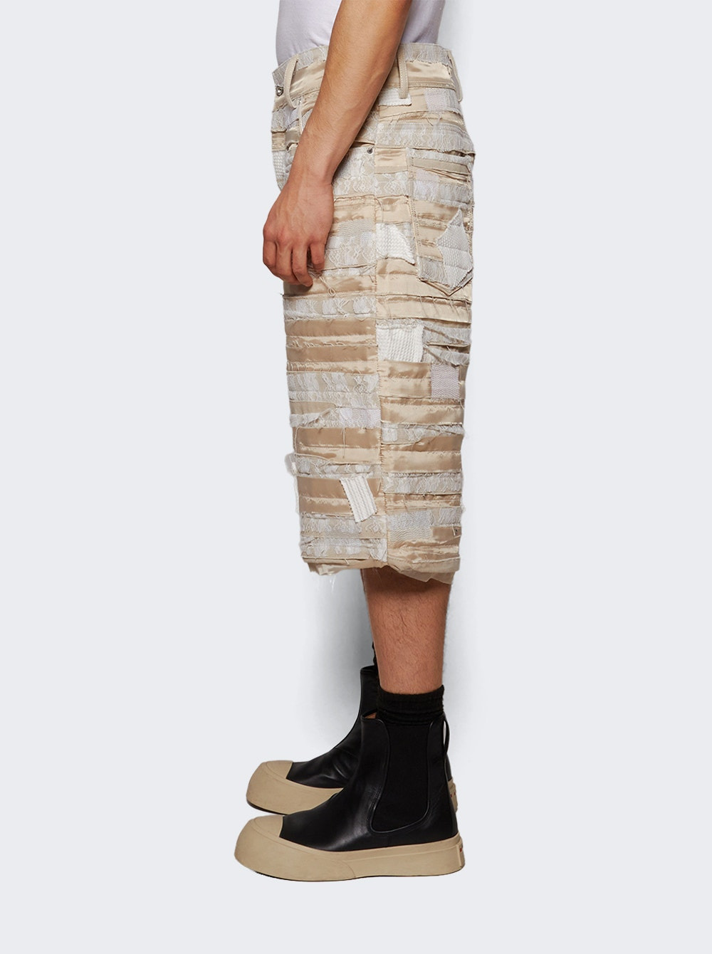 Interwoven Shorts Cream - 3