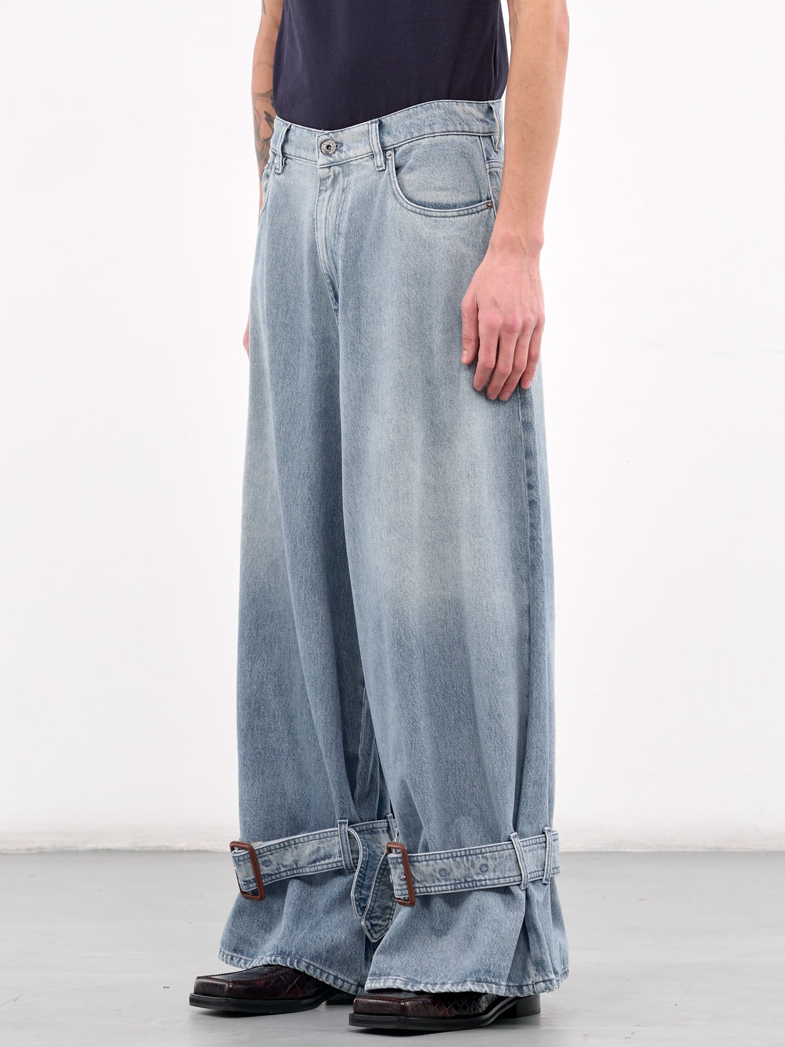 Buckled Cuff Jeans - 2
