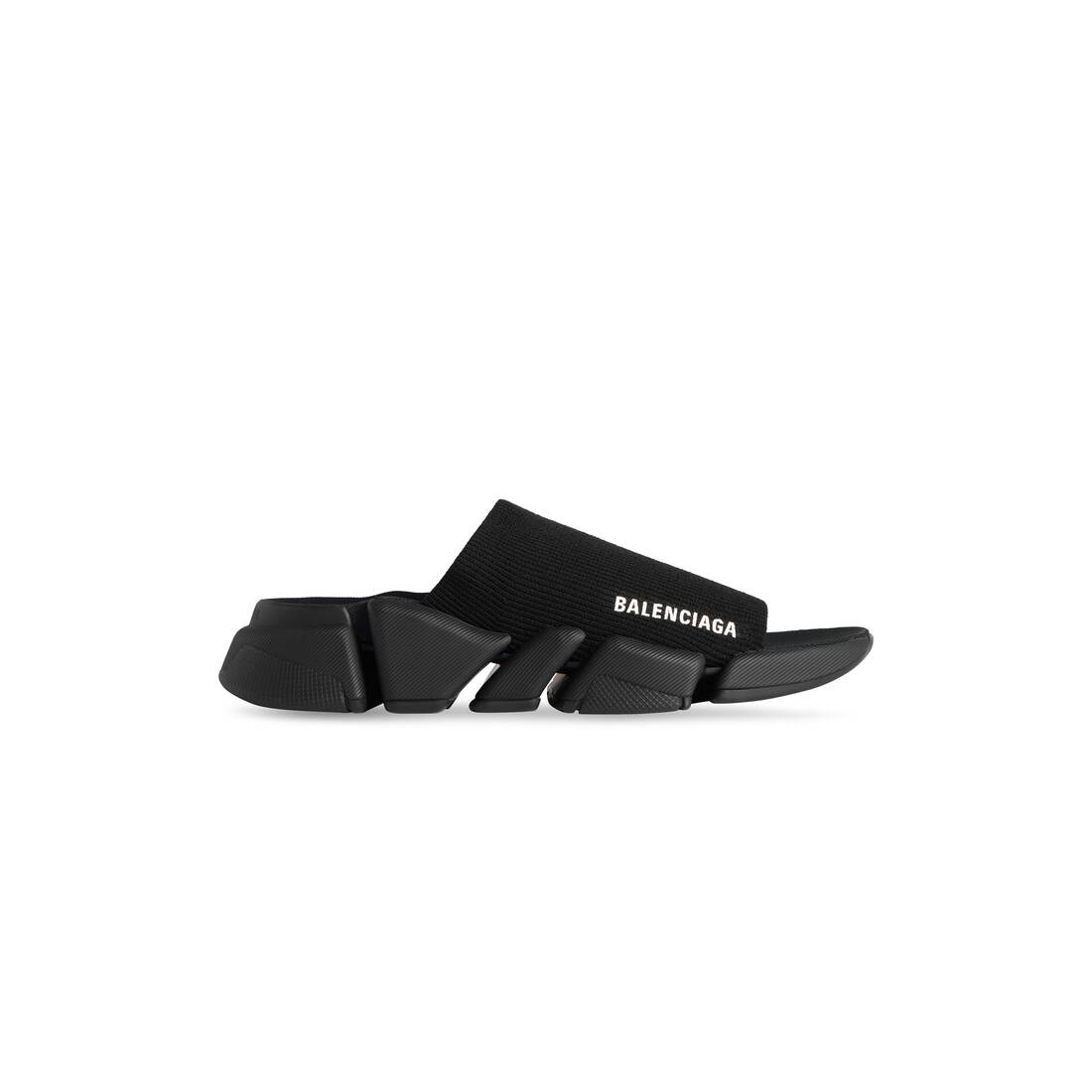 Women's Speed 2.0 Recycled Knit Slide Sandal in Black - 1