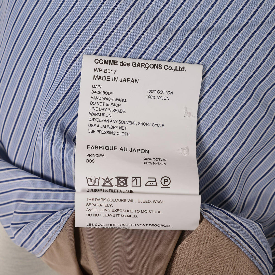 Cotton Stripe X Nylon Taffeta Shirt - 3