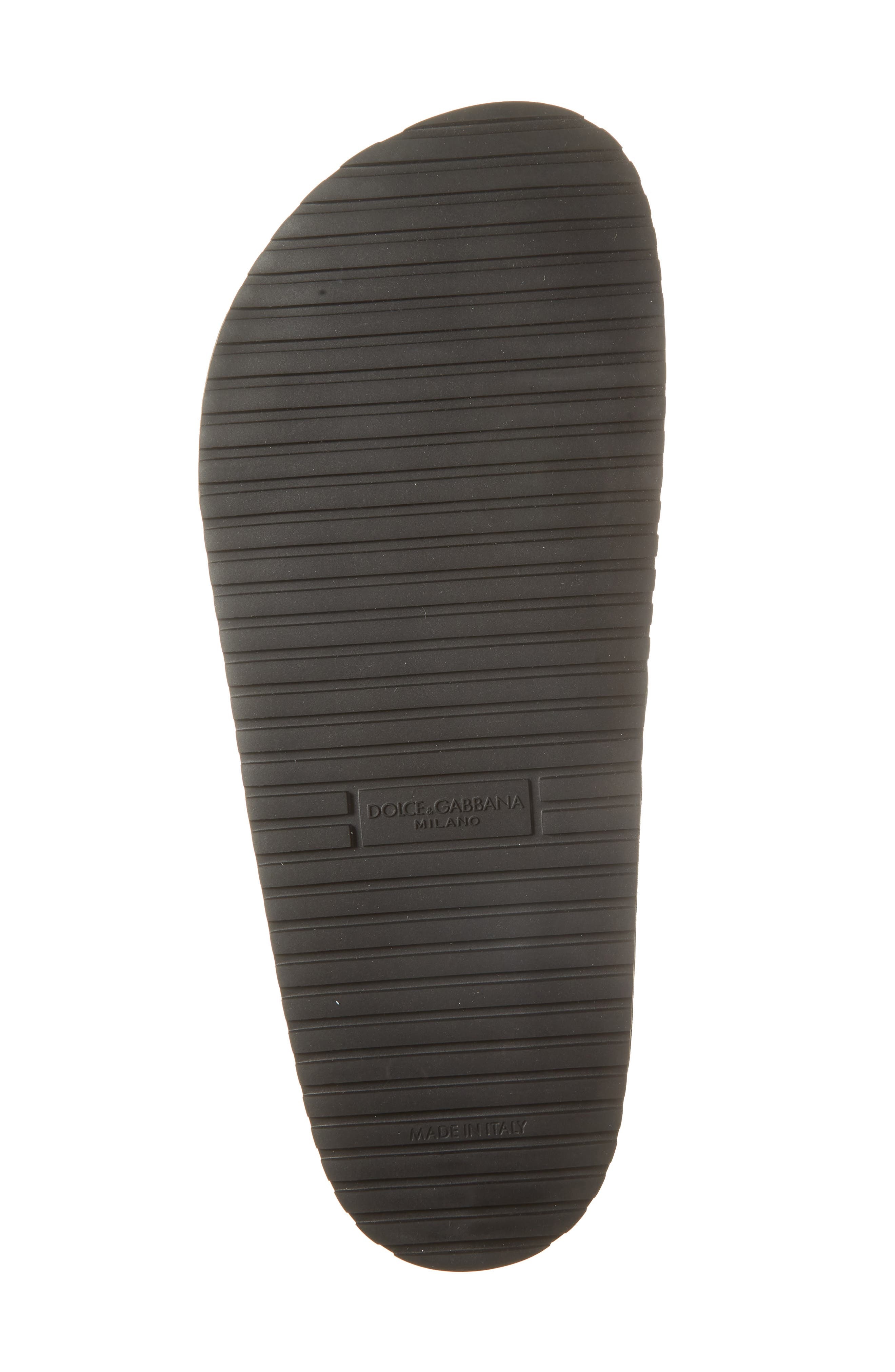 Dolce&Gabbana Logo Slide Sandal in 80999 Nero at Nordstrom - 6