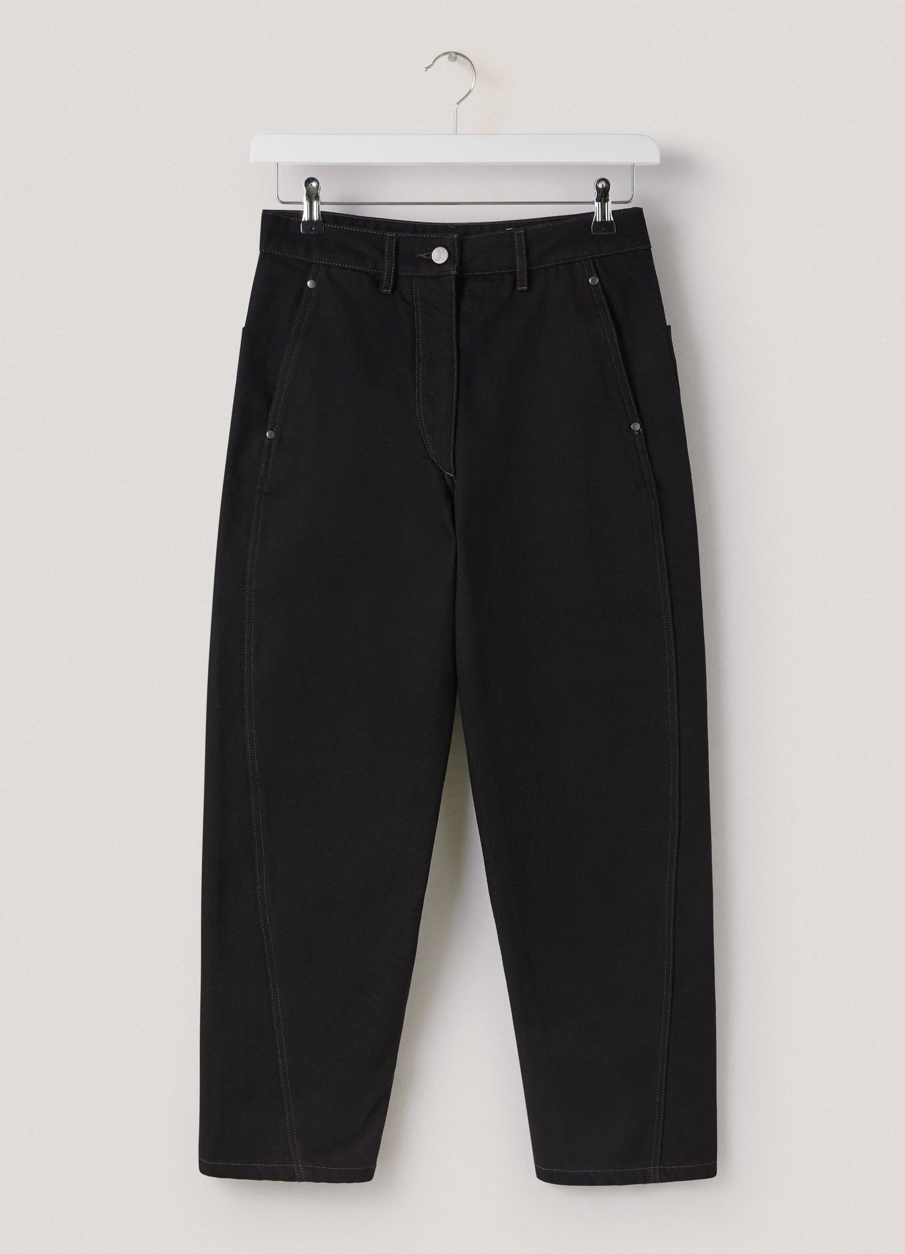 DENIM TWISTED PANTS
BLACK DENIM - 1