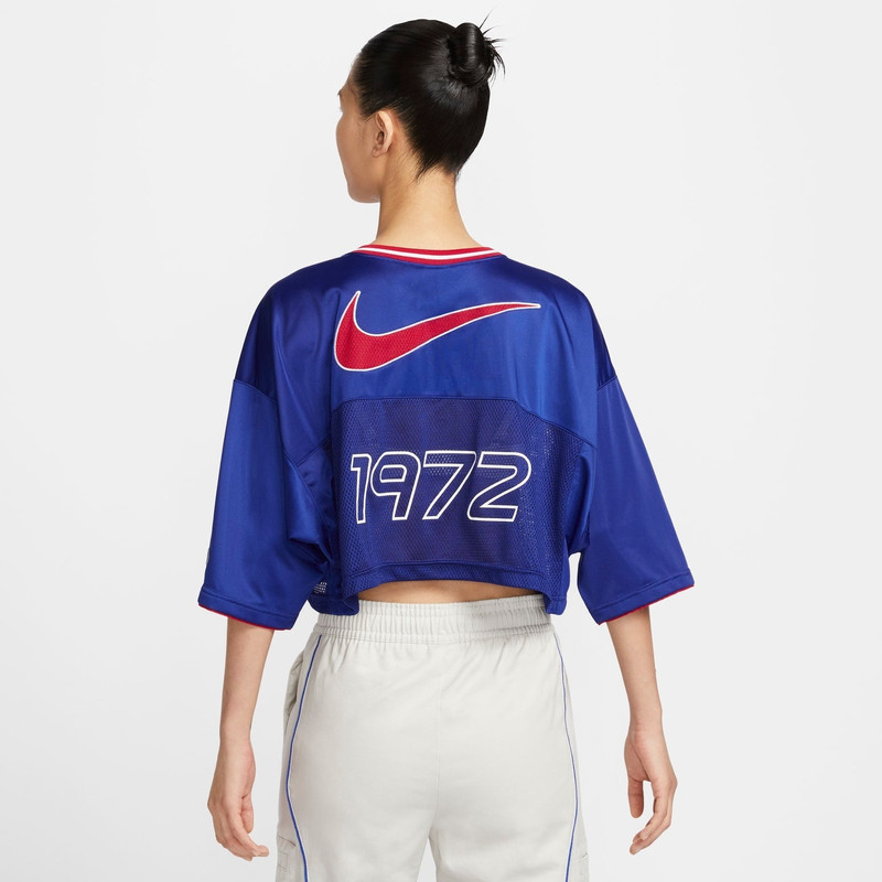 Nike (WMNS) Nike Sportswear Jersey 1972 'Blue' HF6288-455 outlook