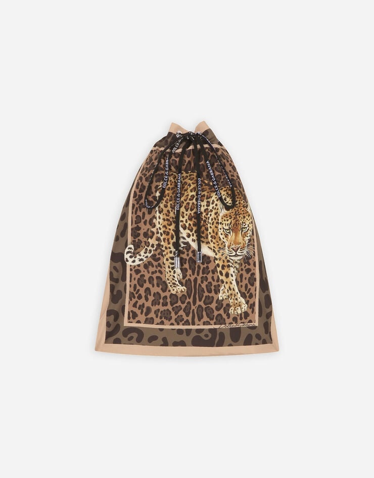 Mid-length swim trunks with leopard print - 3