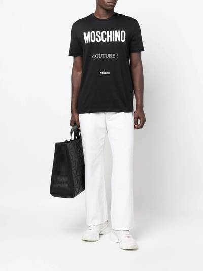 Moschino logo-print T-shirt outlook