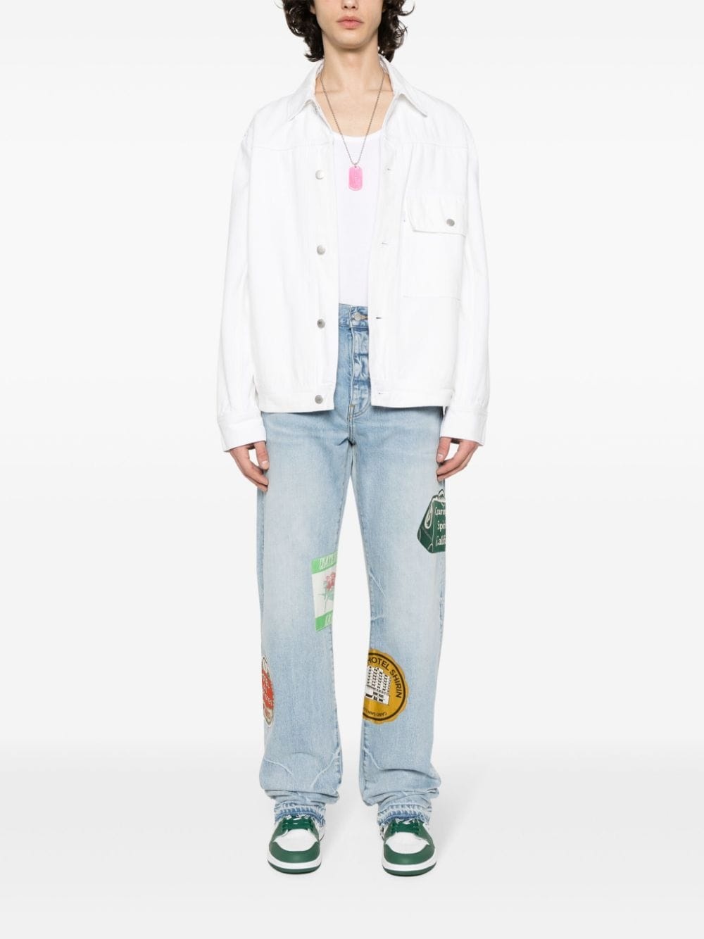 Travel Patch straight-leg jeans - 2