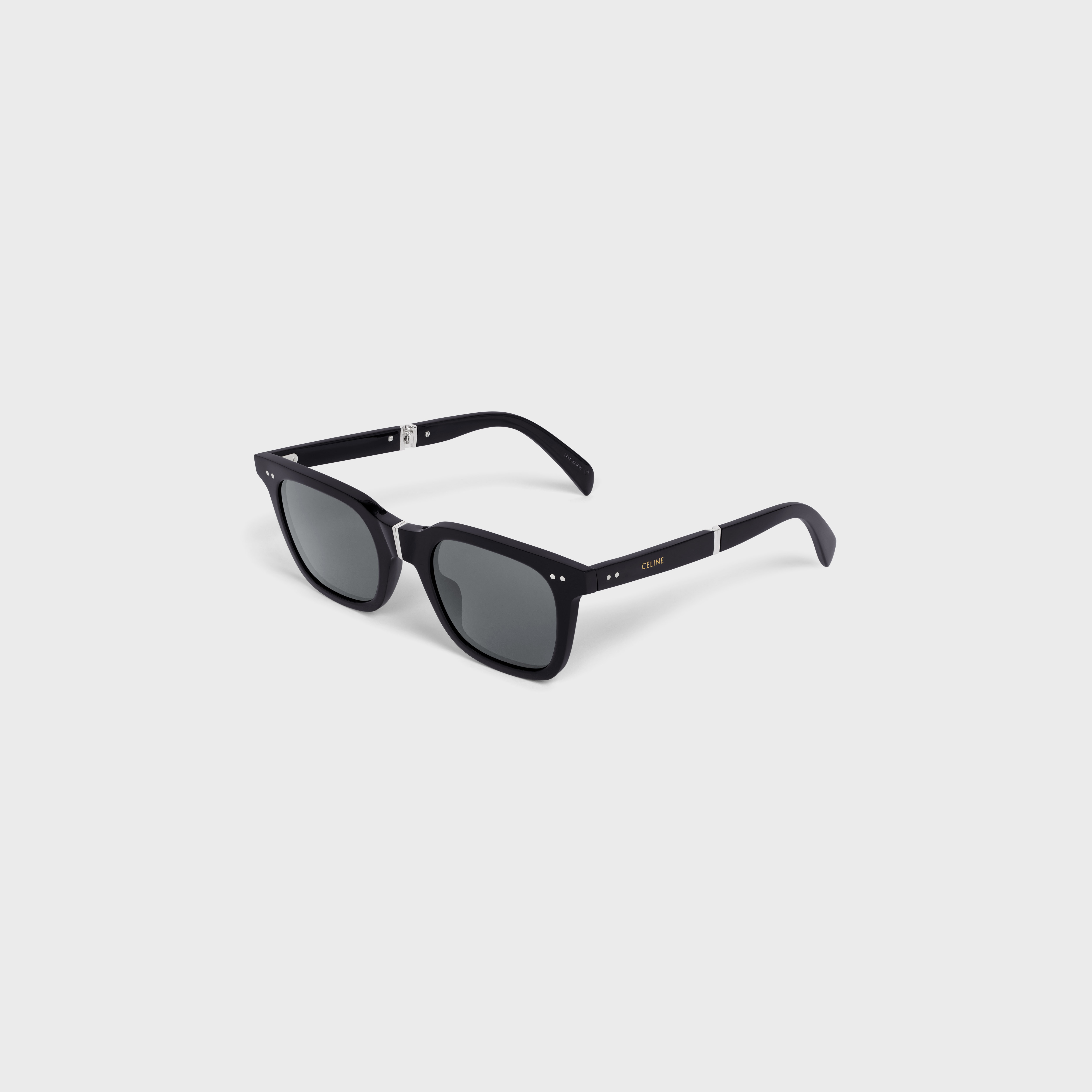 Black Frame 44 Sunglasses in Acetate with Metal - 2