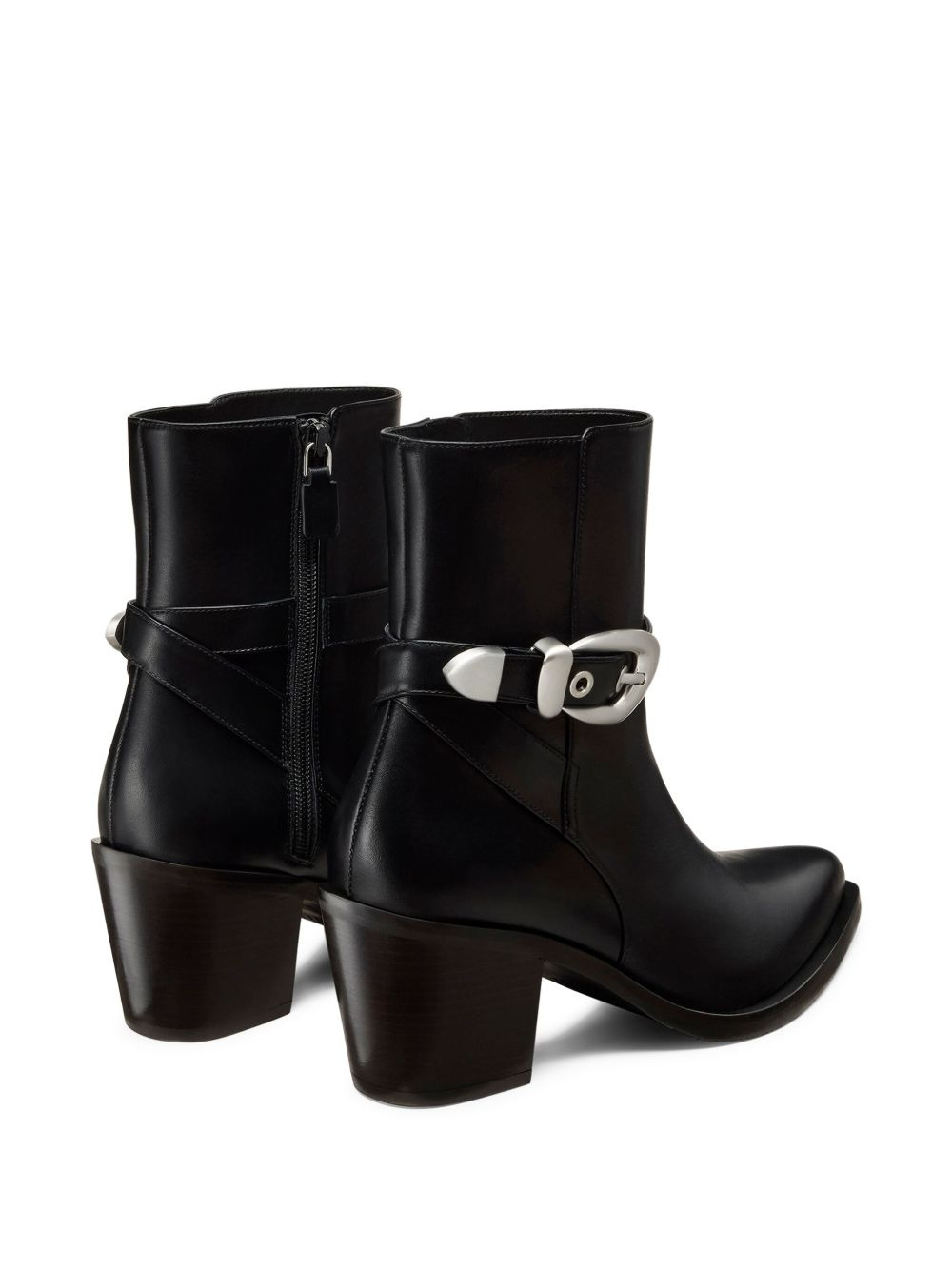 Maven buckle-strap pointed-toe boots - 3
