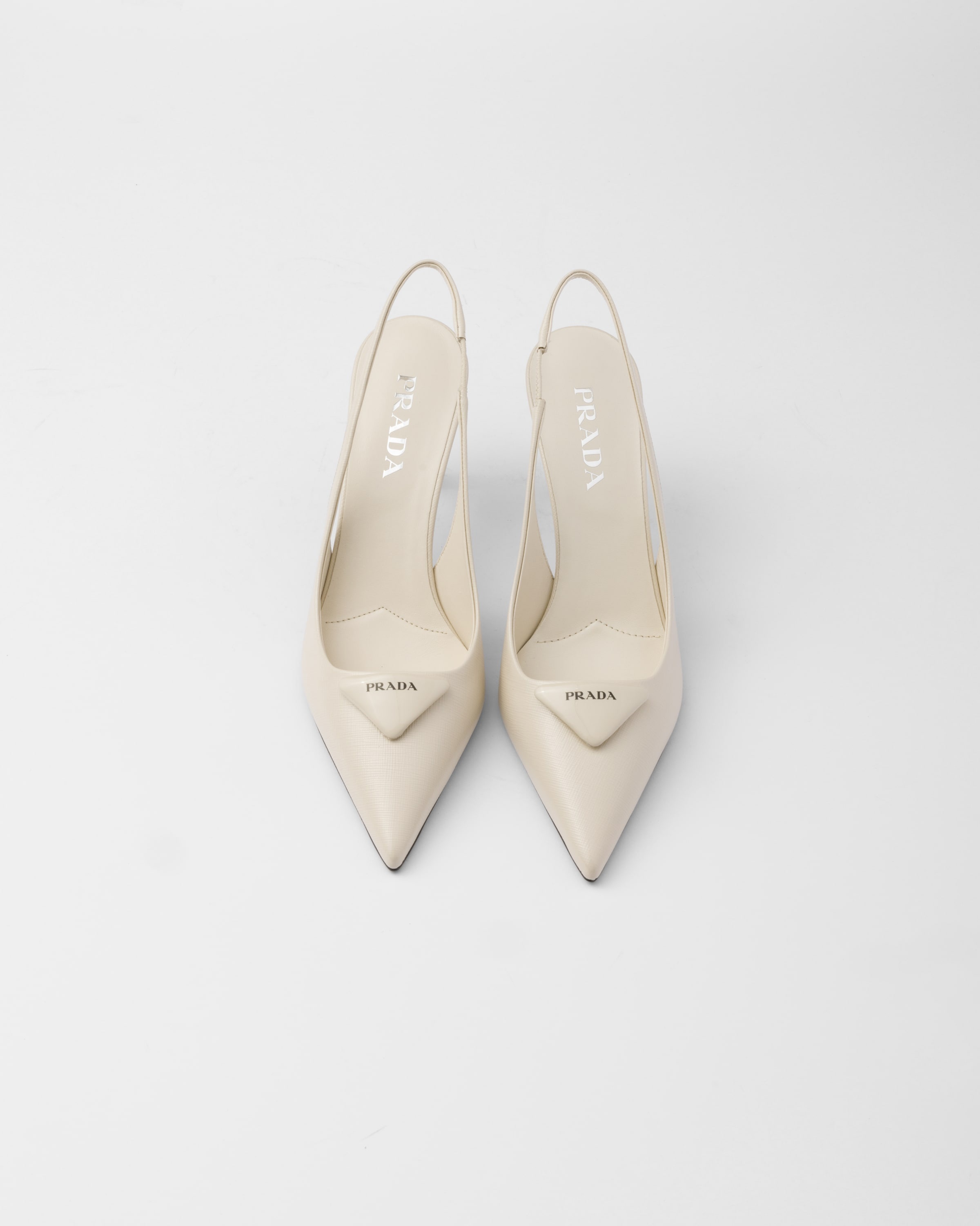 Prada Saffiano patent leather slingback pumps | REVERSIBLE