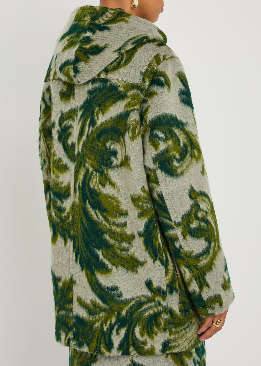 Etro Hooded Jacquard Wool-blend Jacket - 3