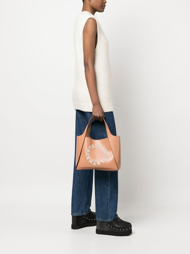 Stella McCartney embroidered-logo tote bag outlook