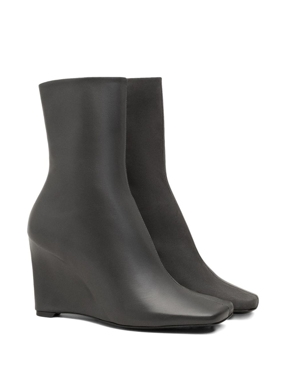 90mm two-tone leather ankle boots - 2