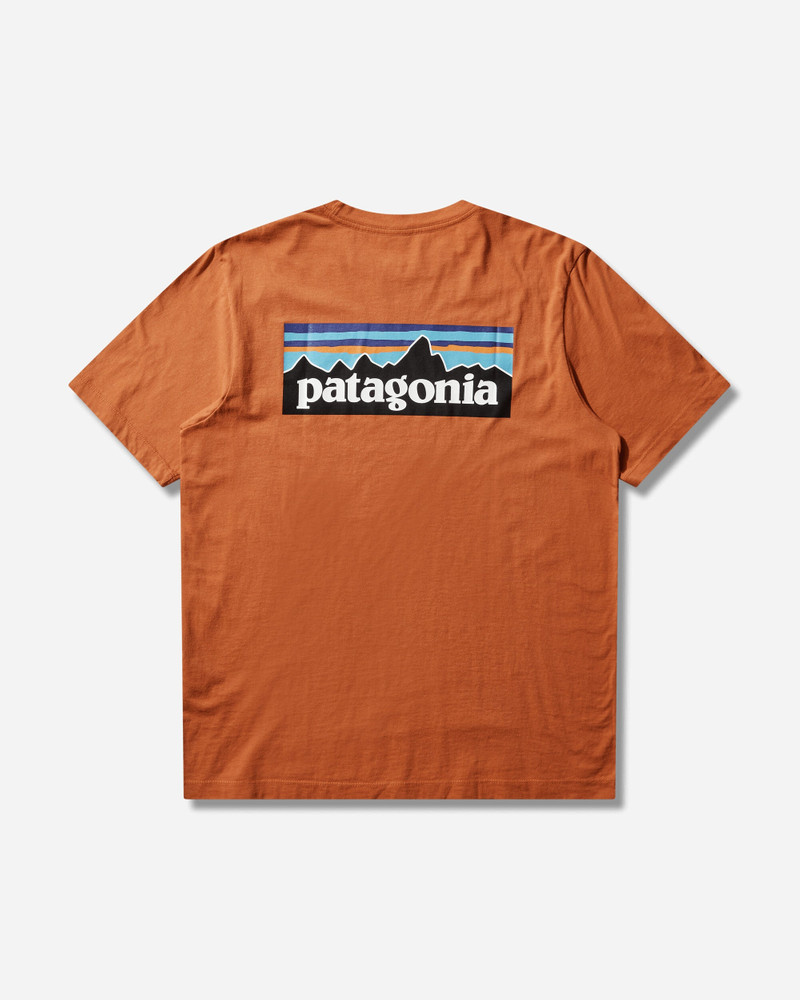 Patagonia Men's P-6 Logo T-Shirt Coal Orange outlook