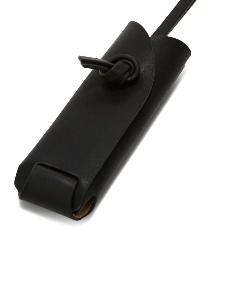 logo-embossed leather pocket knife 3