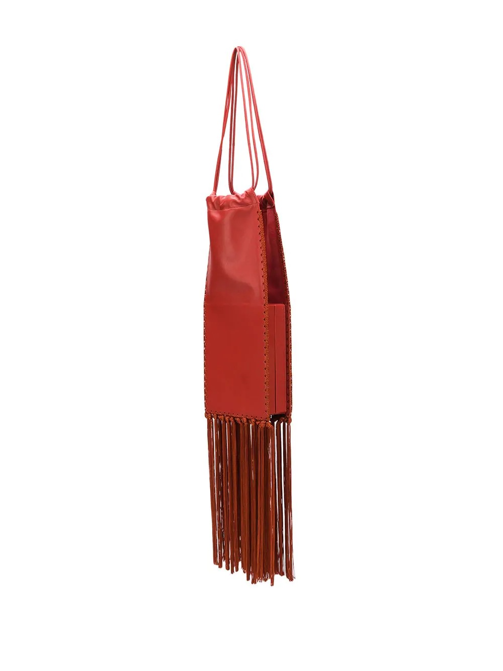 long fringed shoulder bag - 3