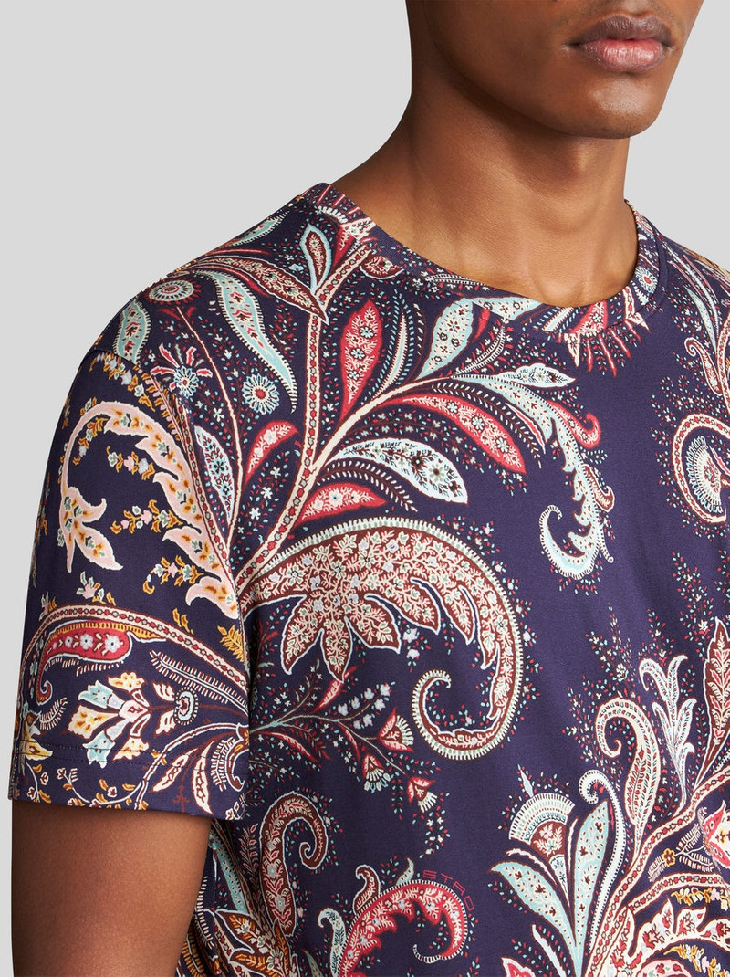 PAISLEY-PRINT T-SHIRT WITH LOGO 3