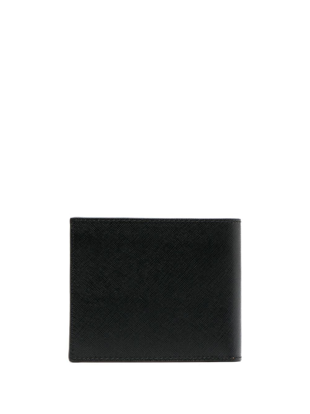 logo-plaque leather bi-fold wallet - 2