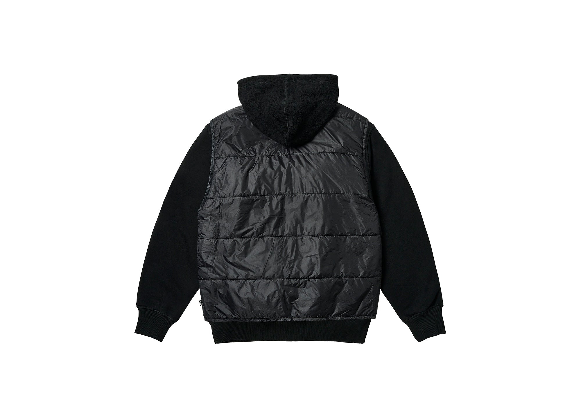 REVERSIBLE VEST HOOD BLACK - 2