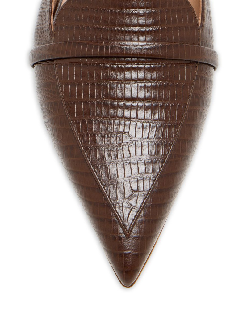Doramu pointed textured mules 4