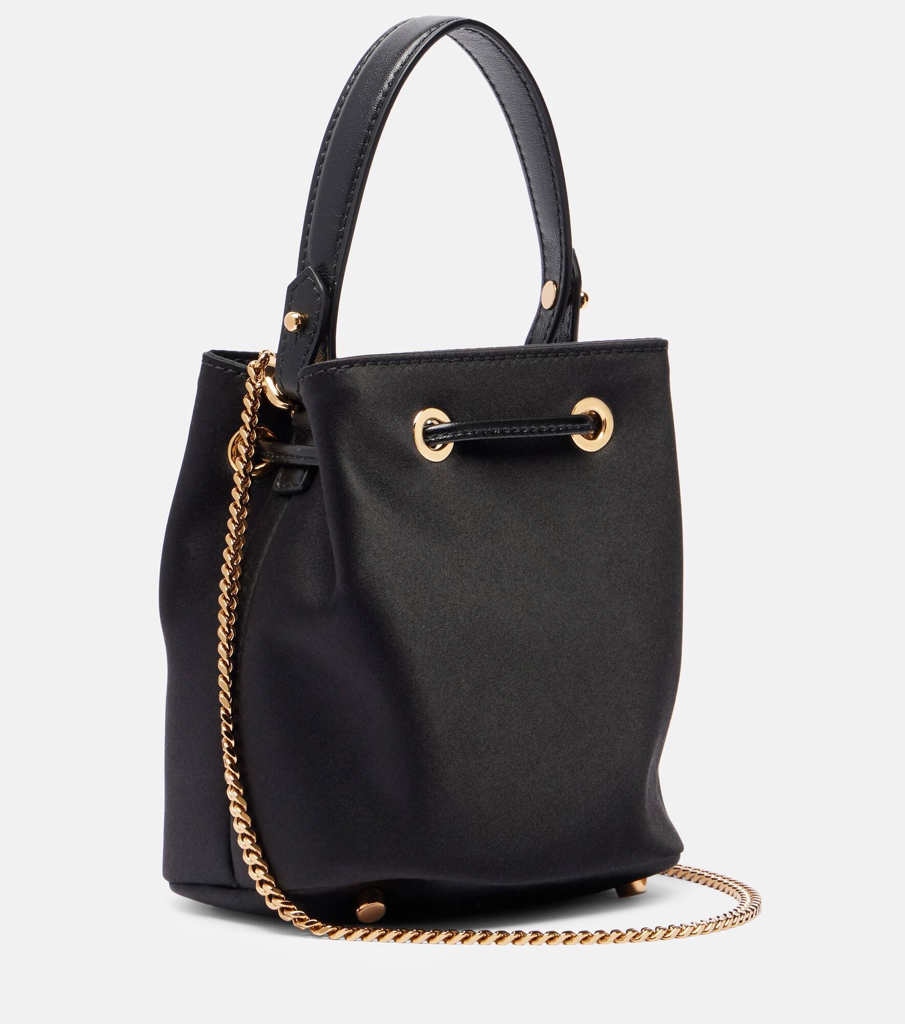 La Medusa Mini satin bucket bag - 4