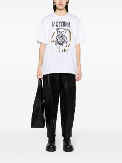 Moschino Teddy Bear-print cotton T-shirt outlook