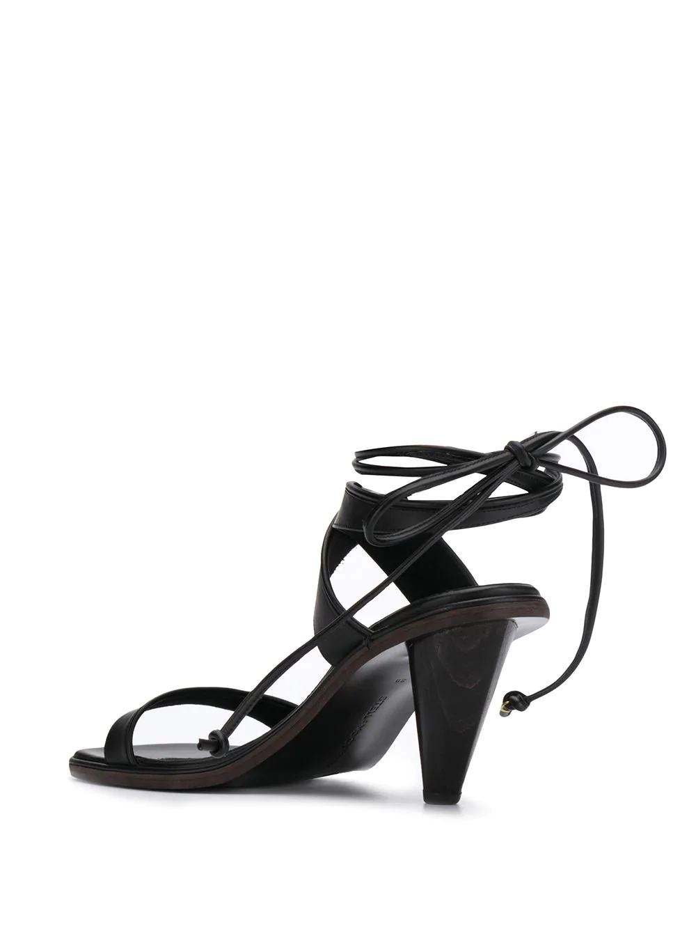 ankle-tie tapered-heel sandals - 3