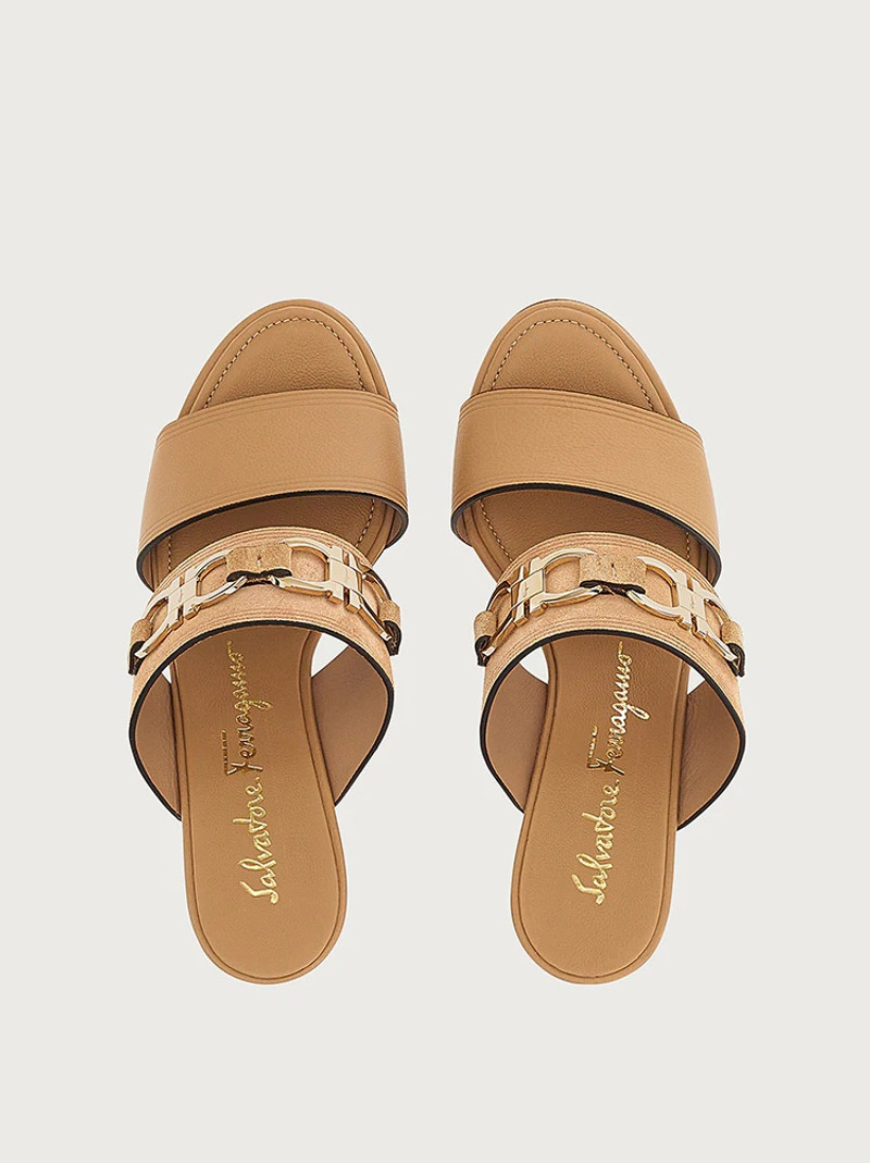 FERRAGAMO GANCINI WEDGE SANDAL outlook