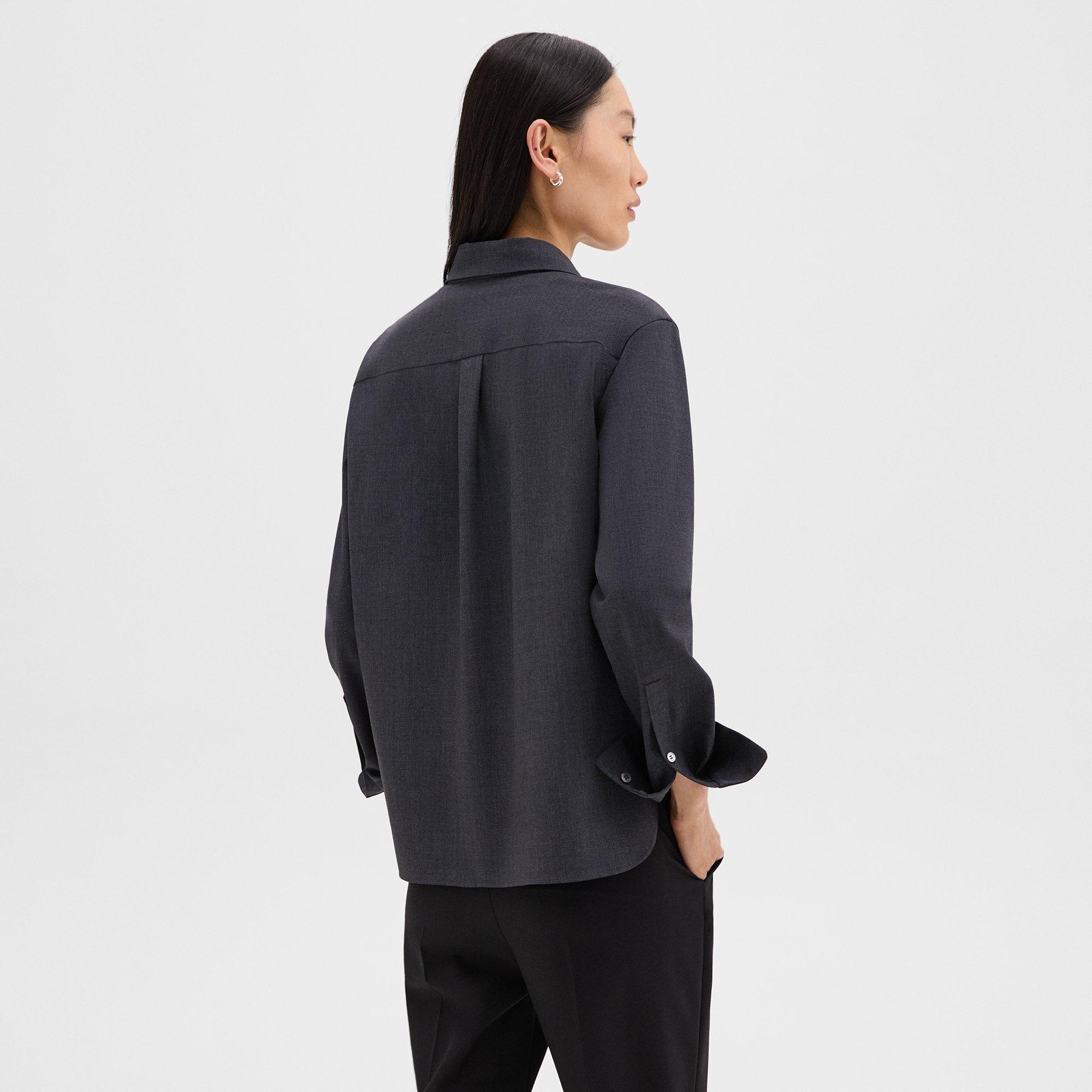 Straight Shirt in Good Wool - 4